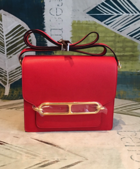 에르메스 룰리스18 토마토 레드 금장 에버컬러